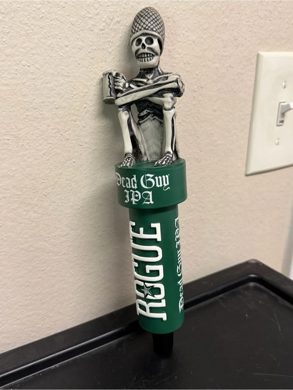 Rogue Dead Guy IPA Skeleton Beer Tap Handle